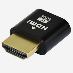 QUANTITY OF ASSORTED ITEMS TO INCLUDE WLGQ 4K HDMI DUMMY LOAD VIRTUAL PLUG HIGH RESOLUTION VIRTUAL MONITOR DISPLAY EMULATOR NEXT GENERATION HEADLESS DISPLAY ADAPTER (BLACK COLOR - 1PCS) RRP £450: LOC