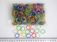 QUANTITY OF ASSORTED ITEMS TO INCLUDE PROGOM ELASTIC BANDS 25 (DIAMETER 16) MM X 1.7 MM – MULTI COLOURS (WHITE, YELLOW, GREEN, RED, BLUE) – BAG OF 100 G RRP £327: LOCATION - E RACK