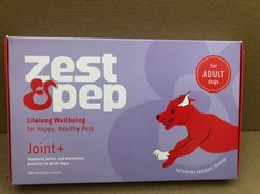 ZEST & PEP JOINT SUPPLEMENTS FOR DOGS EXP 12/2024 RRP £105: LOCATION - E RACK