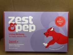 ZEST & PEP JOINT SUPPLEMENTS FOR DOGS EXP 12/2024 RRP £105: LOCATION - E RACK