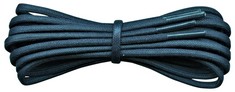 32 X FABMANIA NAVY 3MM ROUND WAXED COTTON SHOELACES - 75CM - TOTAL RRP £112: LOCATION - E RACK