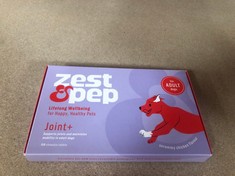 7X ZEST & PEP JOINT SUPPLEMENTS FOR DOGS EXP 12/2024 RRP £105: LOCATION - E RACK