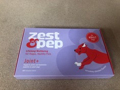 7X ZEST & PEP JOINT SUPPLEMENTS FOR DOGS EXP 12/2024 RRP £105: LOCATION - E RACK