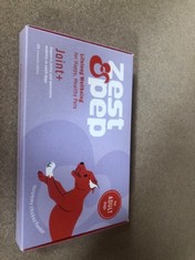 7X ZEST & PEP JOINT SUPPLEMENTS FOR DOGS EXP 12/2024 RRP £105: LOCATION - E RACK