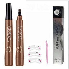 QUANTITY OF ASSORTED ITEMS TO INCLUDE PROFESSIONAL EYEBROW PENCIL, WATERPROOF, EASY AND EASY TO SHAPE EYEBROWS, LONG LASTING, EYEBROW PENCIL (DARK BROWN SUIT) RRP £283: LOCATION - TABLES