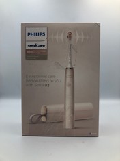 PHILIPS SONICARE PRESTIGE 9900 OUR MOST ADVANCED ELECTRIC TOOTHBRUSH HX9992/11 WITH SENSEIQ ALL-IN-ONE BRUSH HEAD ARTIFICIAL INTELLIGENCE IN THE PHILIPS SONICARE APP COLOUR: CHAMPAGNE..: LOCATION - A