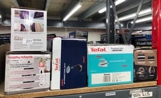 QUANTITY OF KITCHEN & APPLIANCES ITEMS TO INCLUDE TEFAL FV6550 FREEMOVE CORDLESS STEAM IRON, 2400 W, WHITE AND SILVER: LOCATION - B