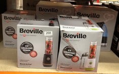 QUANTITY OF KITCHEN & APPLIANCES ITEMS TO INCLUDE BREVILLE BLEND ACTIVE PERSONAL BLENDER & SMOOTHIE MAKER | 350W | 1 PORTABLE BLEND ACTIVE BOTTLE (600ML) | LEAK PROOF LID | BLACK & GOLD [VBL251]: LOC