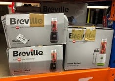 QUANTITY OF KITCHEN & APPLIANCES ITEMS TO INCLUDE BREVILLE BLEND ACTIVE PERSONAL BLENDER & SMOOTHIE MAKER | 350W | 1 PORTABLE BLEND ACTIVE BOTTLE (600ML) | LEAK PROOF LID | BLACK & GOLD [VBL251]: LOC