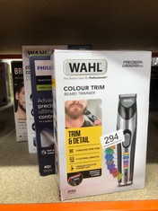 QUANTITY OF HEALTH & BEAUTY ITEMS TO INCLUDE WAHL COLOUR TRIM STUBBLE AND BEARD TRIMMER, TRIMMERS FOR MEN, BEARD TRIMMING KIT, MEN’S STUBBLE TRIMMERS, RECHARGEABLE TRIMMER, MALE GROOMING SET, BEARD C