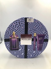 THIERRY MUGLER ALIEN 60 ML EAU DE PARFUM REFILLABLE SPRAY, 50ML BODY LOTION & 10ML EAU DE PARFUM REFILLABLE SPRAY.: LOCATION - A