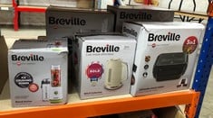 QUANTITY OF KITCHEN & APPLIANCES ITEMS TO INCLUDE BREVILLE BOLD VANILLA CREAM ELECTRIC KETTLE | 1.7L | 3KW FAST BOIL | CREAM & SILVER CHROME [VKT223]: LOCATION - B