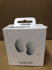 SAMSUNG GALAXY BUDS LIVE WIRELESS EARPHONES, MYSTIC WHITE (UK VERSION).:: LOCATION - C