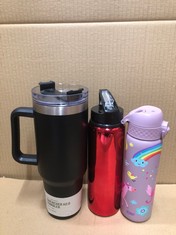 QUANTITY OF SPORTS & EXERCISE ITEMS TO INCLUDE STANLEY QUENCHER H2.0 FLOWSTATE TUMBLER 1.2L - COLD FOR 11 HOURS - ICED FOR 48 HOURS - WATER BOTTLE WITH STRAW, HANDLE AND LID - DISHWASHER SAFE - TRAVE