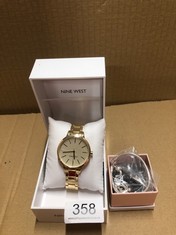 QUANTITY OF WATCHES ITEMS TO INCLUDE NINE WEST WOMEN'S CRYSTAL ACCENTED BRACELET WATCH, NW/2098: LOCATION - C