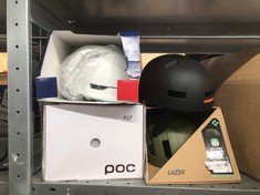 QUANTITY OF SPORTS & EXERCISE ITEMS TO INCLUDE POC OMNE AIR MIPS BIKE HELMET - WHETHER CYCLING TO WORK, EXPLORING GRAVEL TRACKS OR ON THE LOCAL TRAILS, THE HELMET GIVES TRUSTED PROTECTION, HYDROGEN W