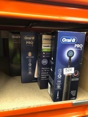 QUANTITY OF HEALTH & BEAUTY ITEMS TO INCLUDE ORAL-B PRO 3 ELECTRIC TOOTHBRUSHES FOR ADULTS, 1 CROSS ACTION TOOTHBRUSH HEAD, 3 MODES WITH TEETH WHITENING, 2 PIN UK PLUG, 3000, BLACK: LOCATION - D