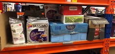 QUANTITY OF FOOD & DRINK ITEMS TO INCLUDE TASSIMO CADBURY HOT CHOCOLATE PODS - SOME ITEMS MAY BE PAST BEST BEFORE DATE: LOCATION - D