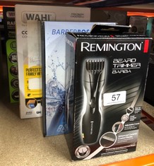 QUANTITY OF HEALTH & BEAUTY ITEMS TO INCLUDE REMINGTON BARBA BEARD TRIMMER (ADVANCED CERAMIC BLADES, POP-UP DETAIL TRIMMER, ADJUSTABLE ZOOM WHEEL, 9 LENGTH SETTINGS, COMB ATTACHMENT, CORD OR CORDLESS