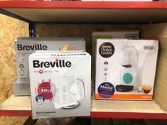 QUANTITY OF KITCHEN & APPLIANCES ITEMS TO INCLUDE BREVILLE CURVE 4-SLICE TOASTER WITH HIGH LIFT AND WIDE SLOTS | WHITE [VTT 911]: LOCATION - D