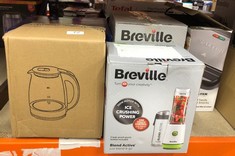 QUANTITY OF  ITEMS TO INCLUDE BREVILLE BLEND ACTIVE PERSONAL BLENDER & SMOOTHIE MAKER | 350W | 2 PORTABLE BLEND ACTIVE BOTTLES (600ML) | LEAK PROOF LIDS | WHITE & GREEN [VBL246]: LOCATION - A