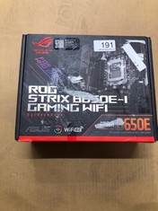 ASUS ROG STRIX B650E-I GAMING WIFI AMD RYZEN AM5 MINI-ITX MOTHERBOARD, 10 + 2 POWER STAGES, DDR5, TWO M.2 SLOTS, PCIE 5.0, 2.5G LAN, WIFI 6E, USB 3.2 GEN 2X2 TYPE-C PORT, AND AURA SYNC RGB LIGHTING.: