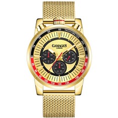 GAMAGES OF LONDON LIMITED EDITION HAND ASSEMBLED STANDING TIMER AUTOMATIC GOLD WATCH SKU:GA1591 RRP £710: LOCATION - TOP 50 RACK