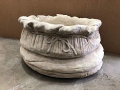 SACK PLANTER - LARGE SACK SHAPED PLANTER - COLLECTION ONLY - LOCATION FRONT FLOOR