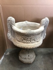 TWO HANDLED URN - LARGE DECORATIVE 2 HANDLES URN - COLLECTION ONLY - LOCATION FRONT FLOOR