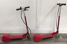 2 X RED ELSKOOT ELECTRIC SCOOTER  - COLLECTION ONLY - LOCATION RIGHT RACK