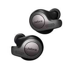 JABRA ELITE 65T EARBUDS – PASSIVE NOISE CANCELLING BLUETOOTH EARPHONES WITH FOUR-MICROPHONE TECHNOLOGY FOR TRUE WIRELESS CALLS AND MUSIC – TITANIUM BLACK.: LOCATION - RACK A