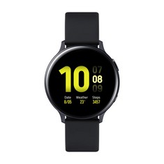 SAMSUNG GALAXY WATCH ACTIVE2 BLUETOOTH ALUMINIUM 44MM - ALUMINIUM BLACK- ITALIAN VERSION. RRP £165: LOCATION - RACK A