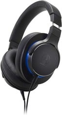 AUDIO-TECHNICA MSR7B HIGH-RESOLUTION PORTABLE HEADPHONES BLACK. RRP £210: LOCATION - RACK A