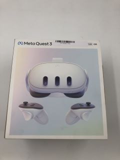 META QUEST 3 128GB V.R HEADSET (RRP - £479): MODEL NO S3A [JPTE64792]: LOCATION - A