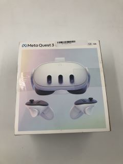 META QUEST 3 128GB V.R HEADSET (RRP - £479): MODEL NO S3A [JPTE64795]: LOCATION - A