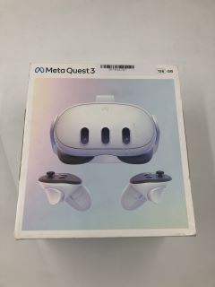 META QUEST 3 128GB V.R HEADSET (RRP - £479): MODEL NO S3A [JPTE64787]: LOCATION - A