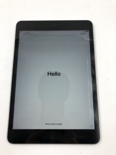 APPLE IPAD MINI 2 32GB TABLET WITH WIFI: MODEL NO ME277B/A  [JPTE64756]: LOCATION - J