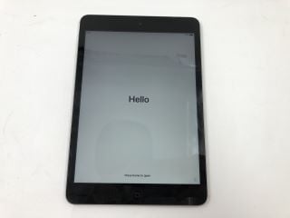 APPLE IPAD MINI 2 (7.9") 32GB TABLET WITH WIFI: MODEL NO A1489  [JPTE65014]: LOCATION - J