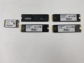 5X SOLID STATE DRIVES  TO INCLUDE CRUCIAL 1TB P3 M.2 NVME.  [JPTE65010]: LOCATION - J