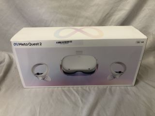 META QUEST 2 128GB V.R HEADSET (RRP - £199): MODEL NO KW49CM [JPTE64902]: LOCATION - C