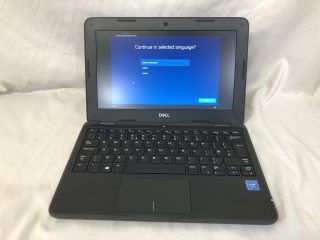 DELL LATITUDE 3190 64GB EMMC LAPTOP INTEL CELERON N4120, 4GB RAM, 11.6" SCREEN [JPTE64849]: LOCATION - D