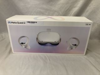 META QUEST 2 128GB V.R HEADSET (RRP - £199): MODEL NO KW49CM [JPTE64891]: LOCATION - D