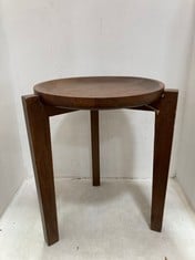 NKUKU UMAR ACACIA SIDE TABLE IN DARK BROWN - MODEL NO. UL0701 - RRP £195