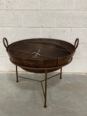 NKUKU RECLAIMED IRON KADAI WITH GRILL - MODEL NO. IK0601