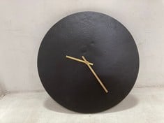 NKUKU OKOTA WALL HUNG CLOCK IN BLACK - MODEL NO. OC4301