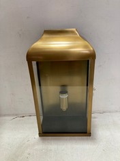 NKUKU RAID OUTDOOR LANTERN IN ANTIQUE BRASS - MODEL NO. RL0301 - RRP £195