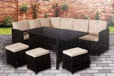 OUTDOOR OASIS KENT RATTAN SOFA SET 6 PIECE