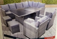 OUTDOOR OASIS ATHENS CORNER SOFA SET 9 PIECE