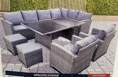 OUTDOOR OASIS ATHENS CORNER SOFA SET 9 PIECE