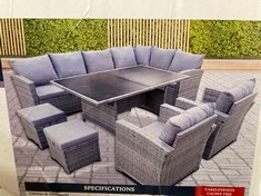 OUTDOOR OASIS ATHENS CORNER SOFA SET 9 PIECE (PARTS 1 / 4 & 2 / 4 )